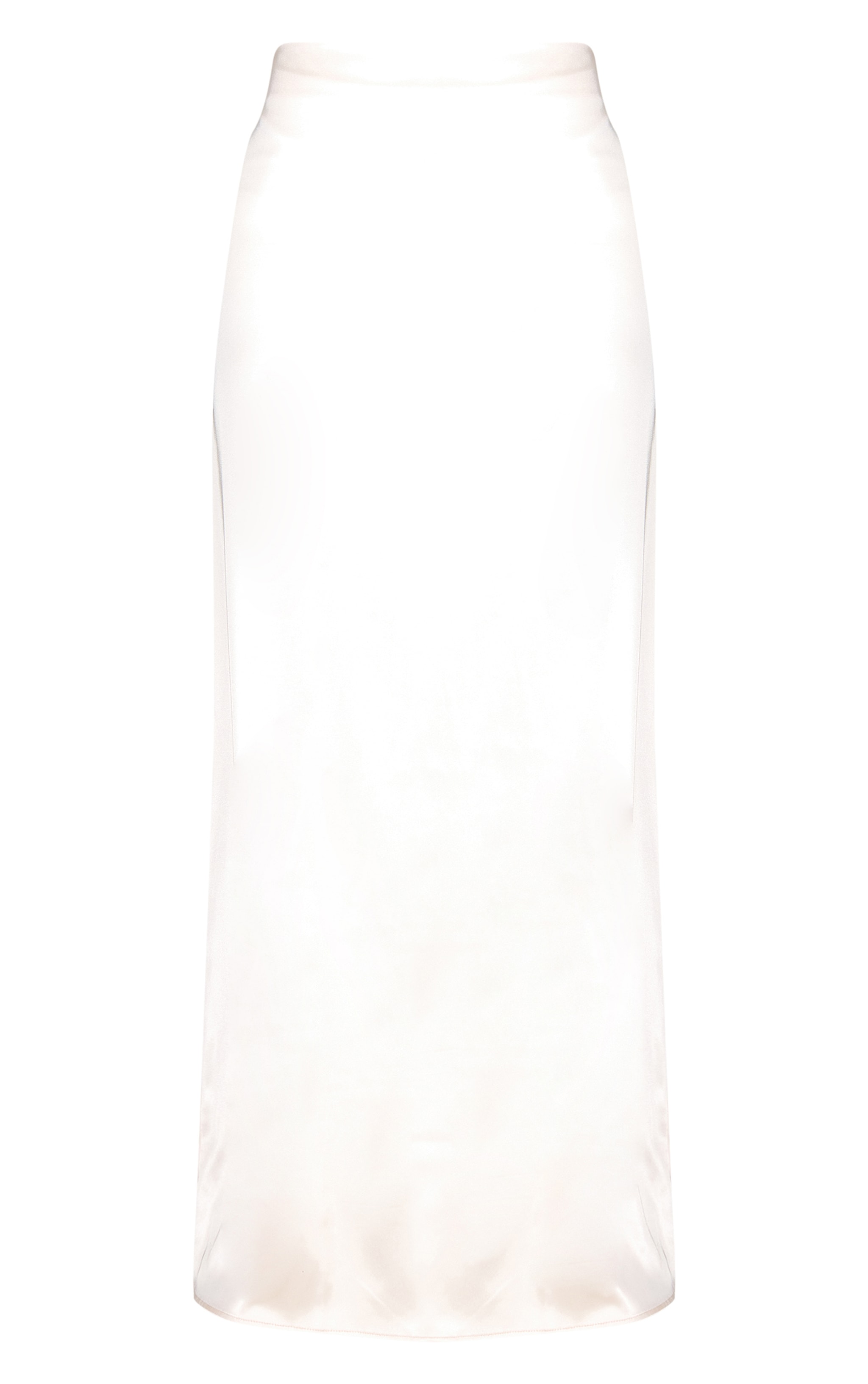 Champagne Satin Mid Rise Floaty Maxi Skirt image 5