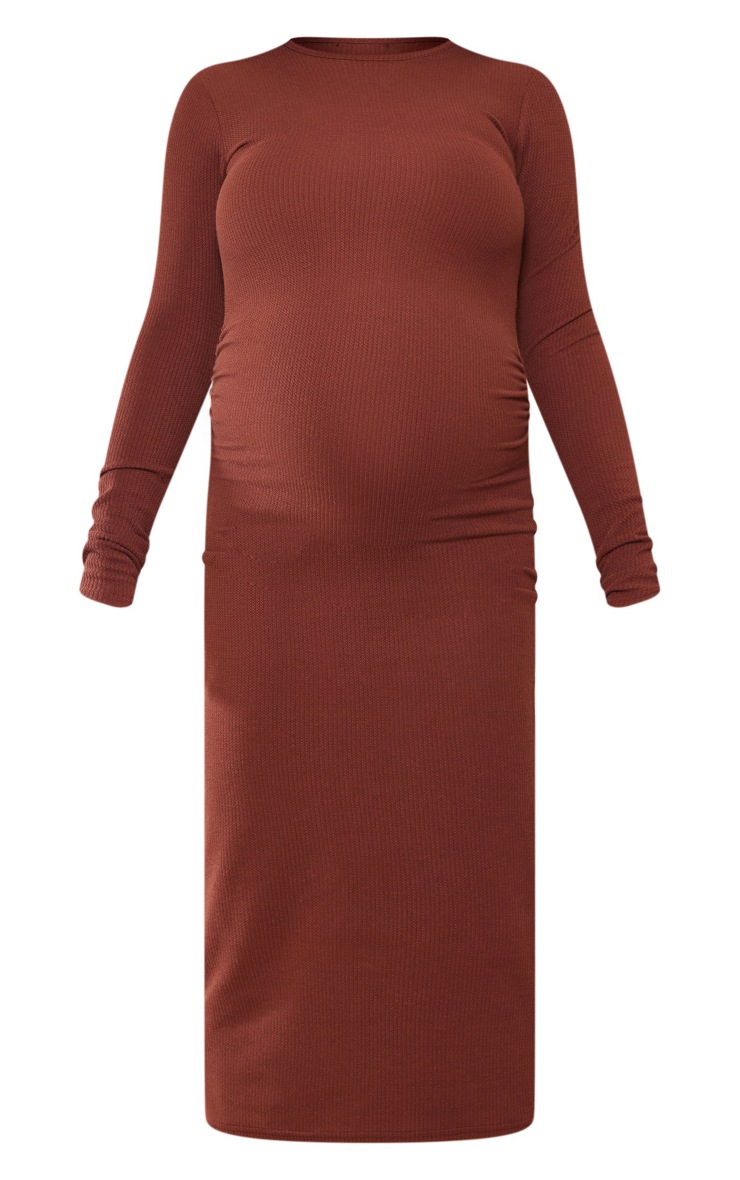 Missguided Maternity Dresses Missguided Ribbed Midi Dress