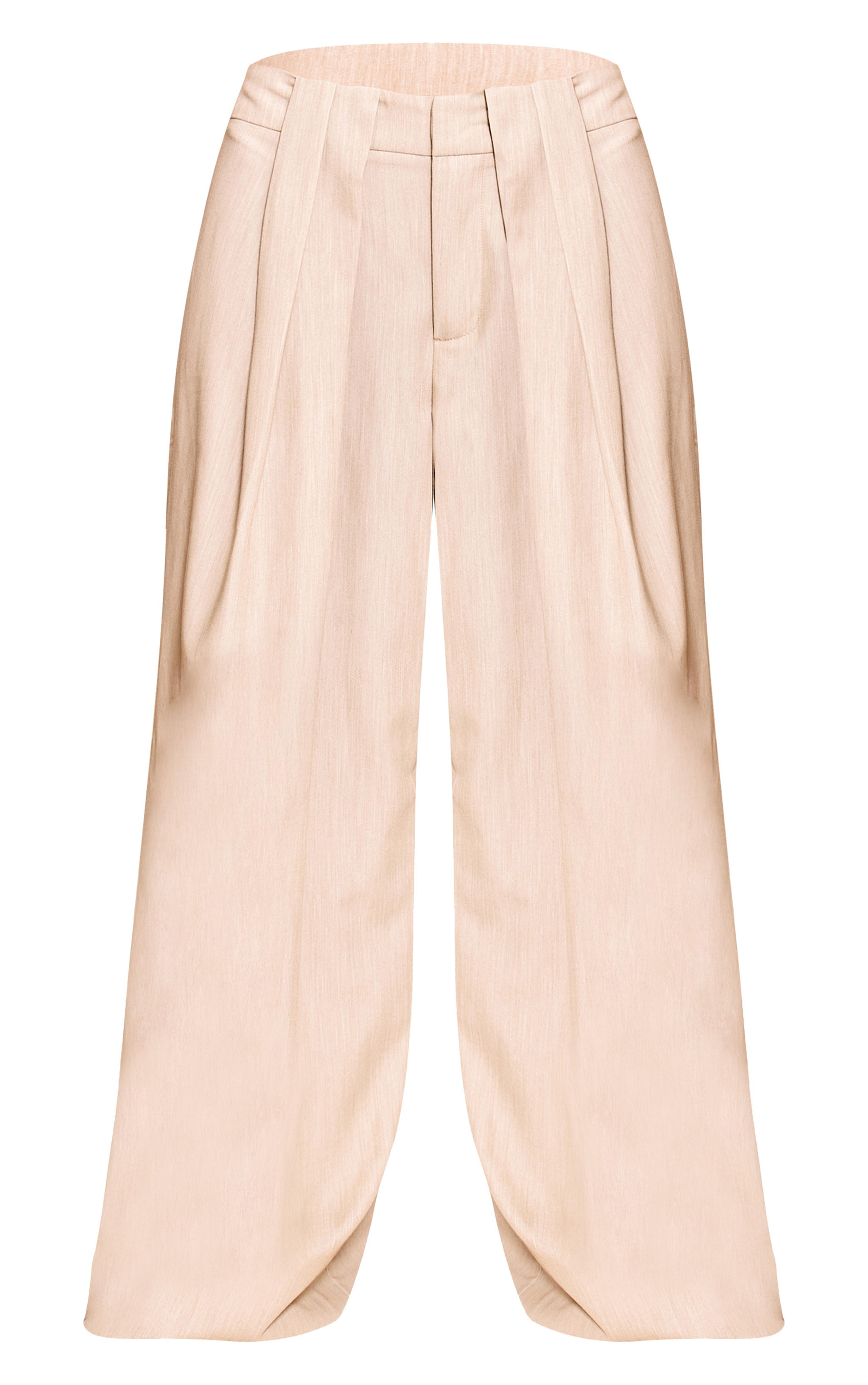 Mushroom Pleated Woven Wide Leg Pants image 5