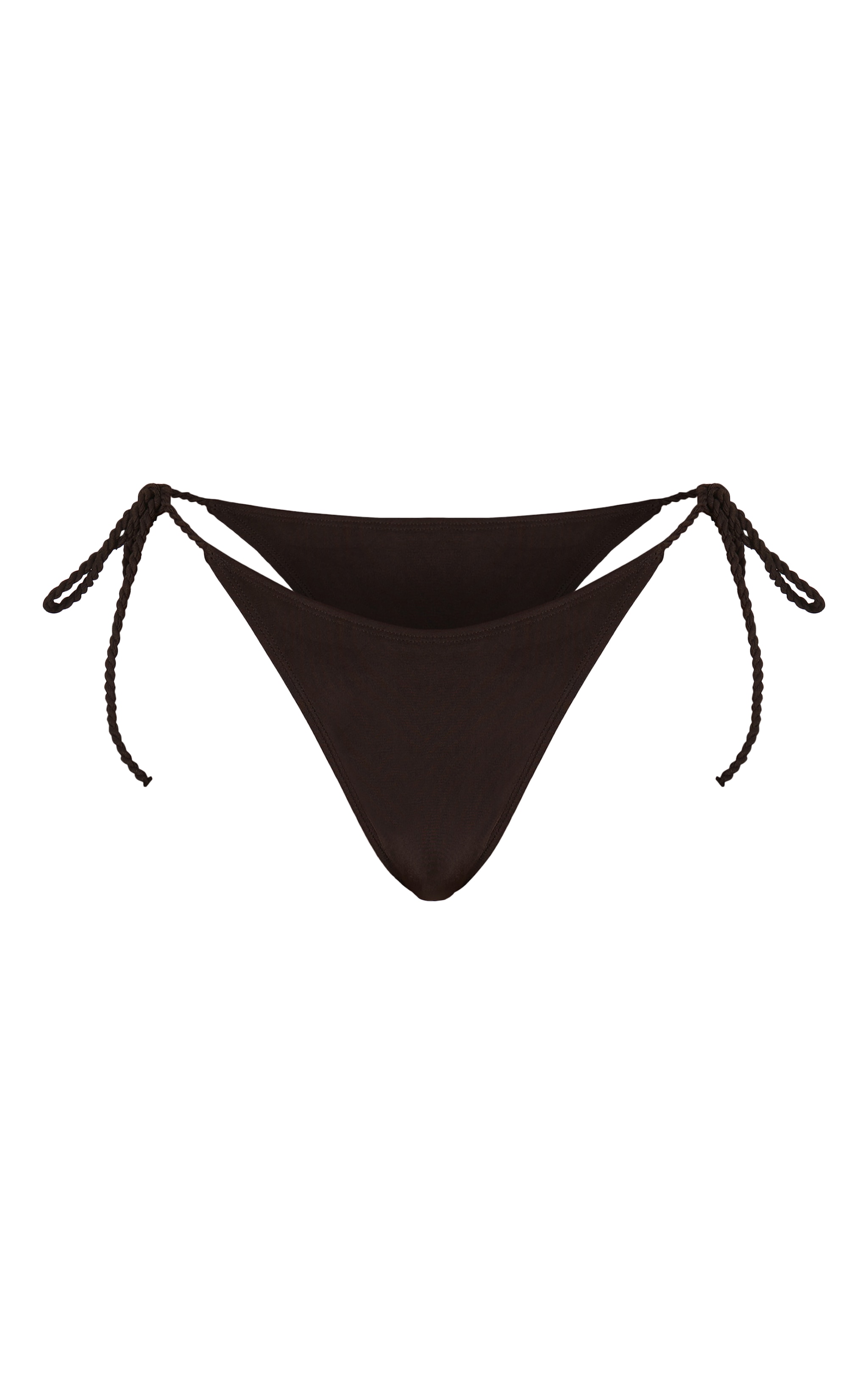 Black Twist Strap Tie Side Bikini Bottoms image 5