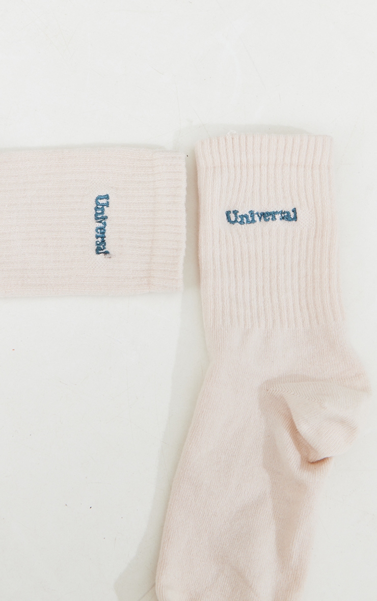 Chaussettes avoine à slogan Universal image 3