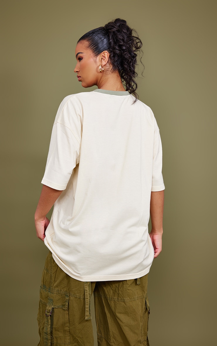 Butterscotch Contrast Neck T Shirt image 2