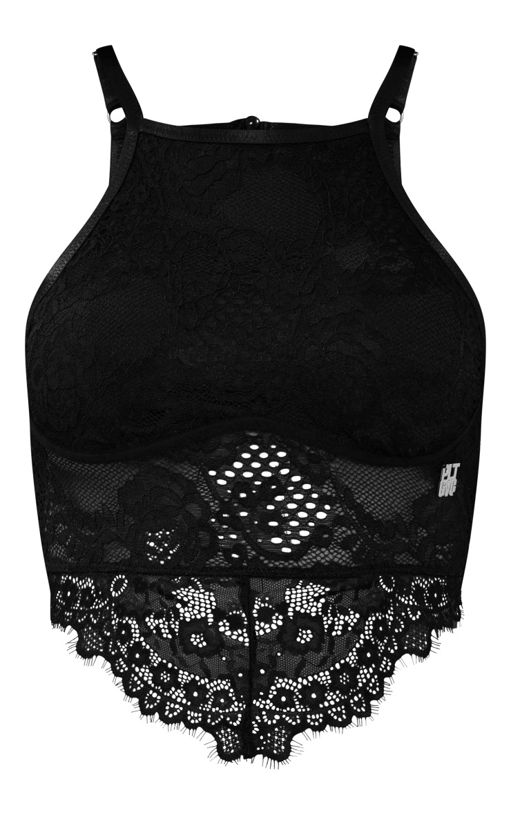 GVC Black Lace Cut Out Back Bra image 1