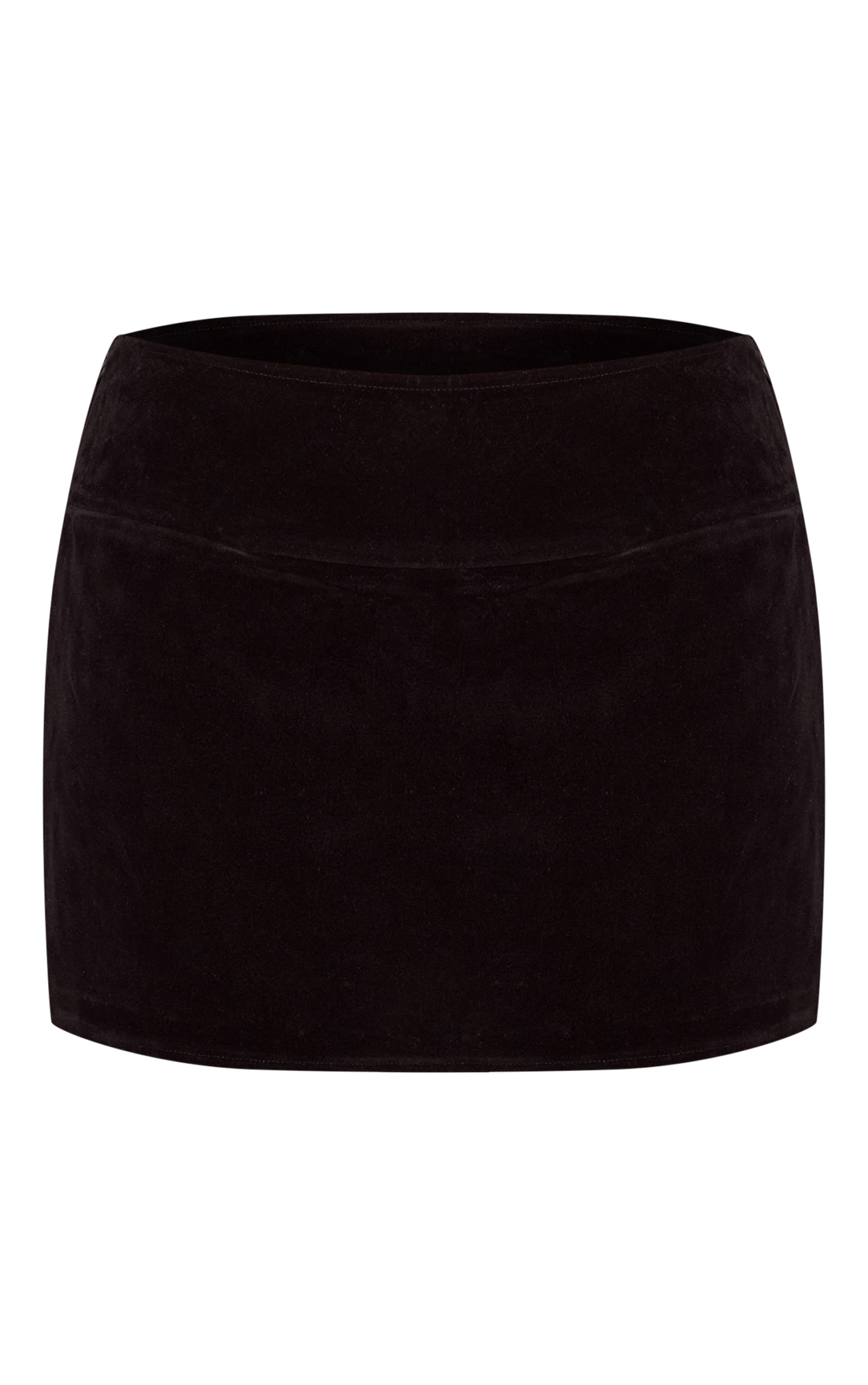 Black Faux Suede Mini Skirt image 6