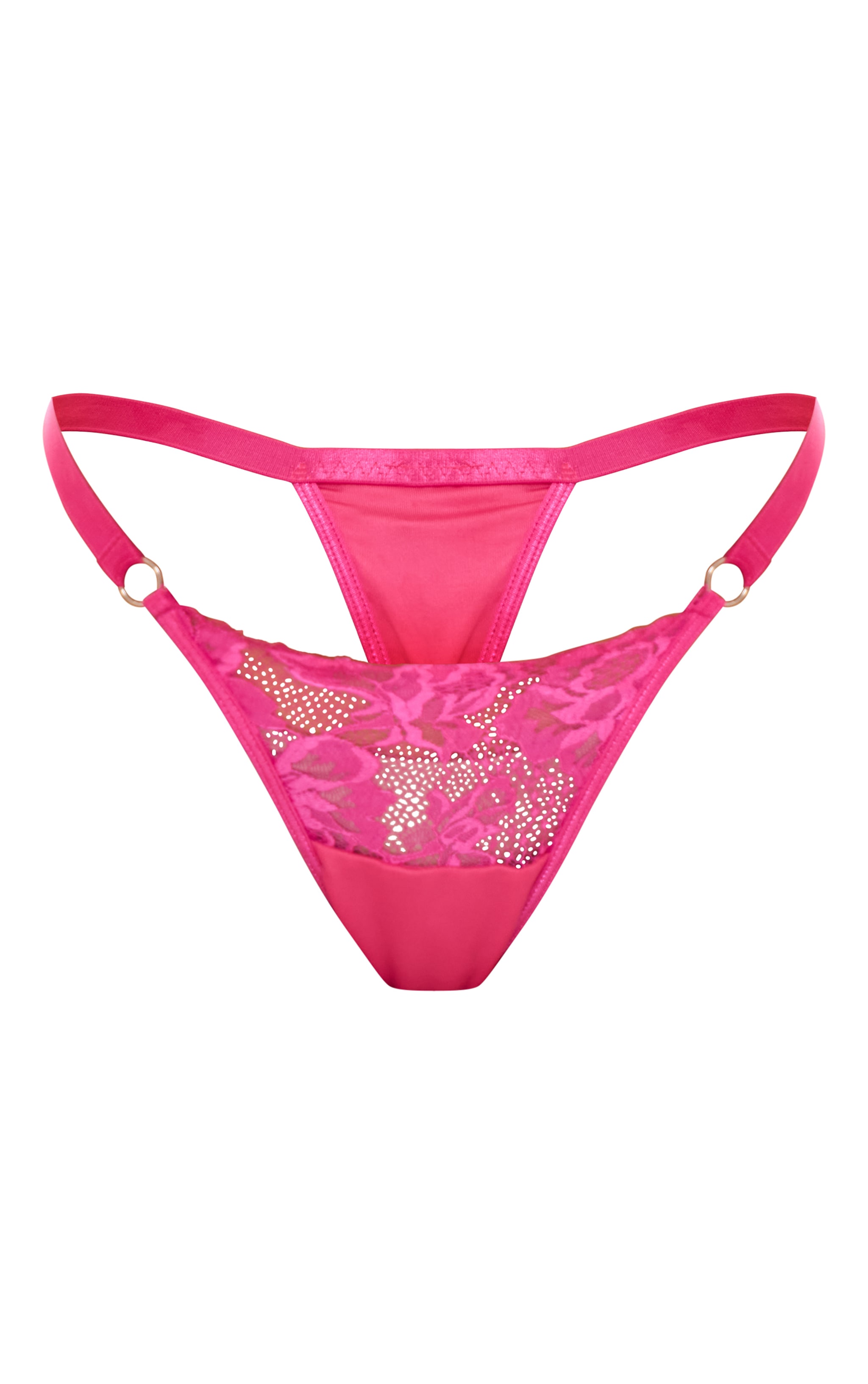 String en dentelle duveteuse rose image 5