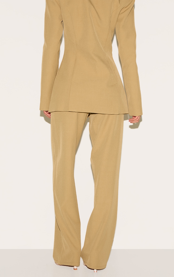 Pantalon de tailleur large moutarde profond image 3
