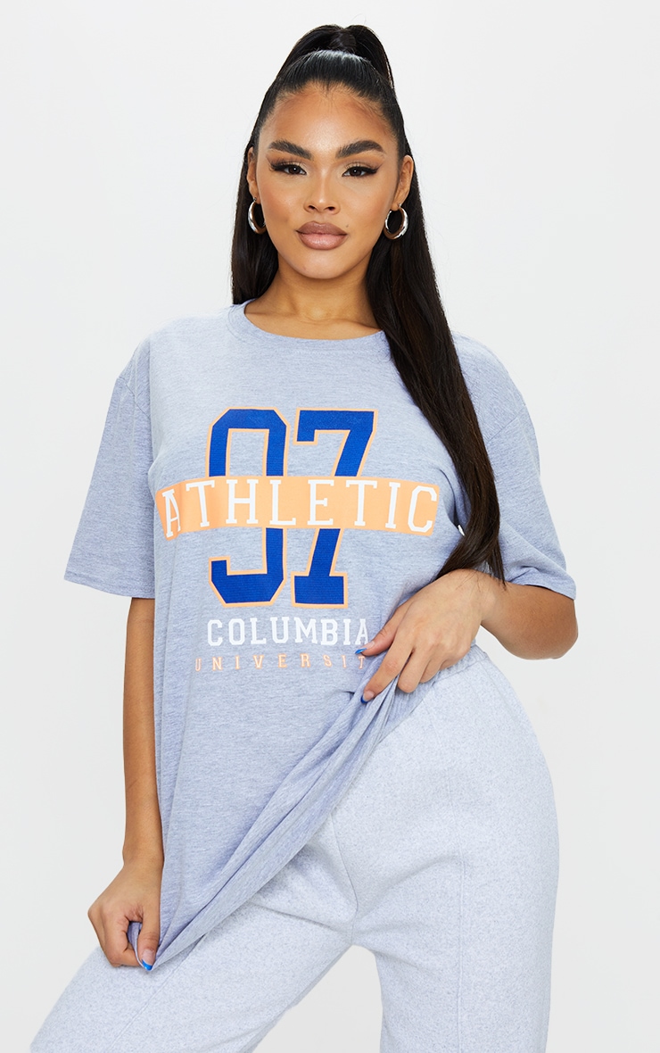 Grey 97 Athletic Slogan T Shirt
