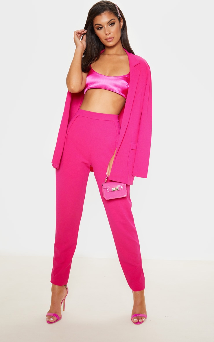 Pink Cigarette Crepe Trouser image 1