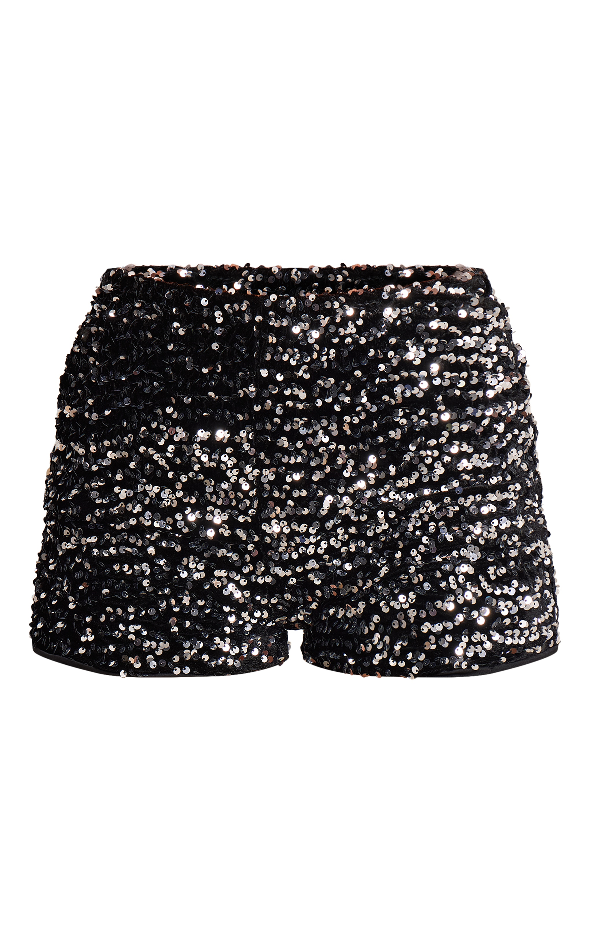 Black Velvet Sequin Hot Pants image 6