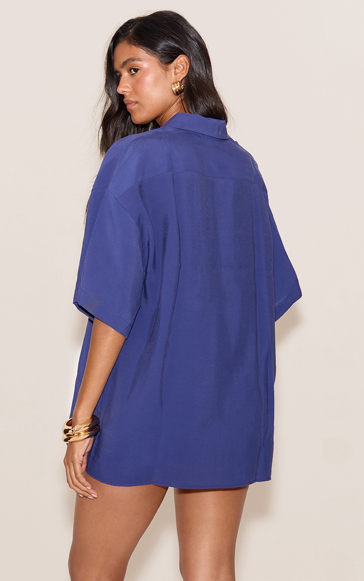 Navy Button Up Shirt image 2