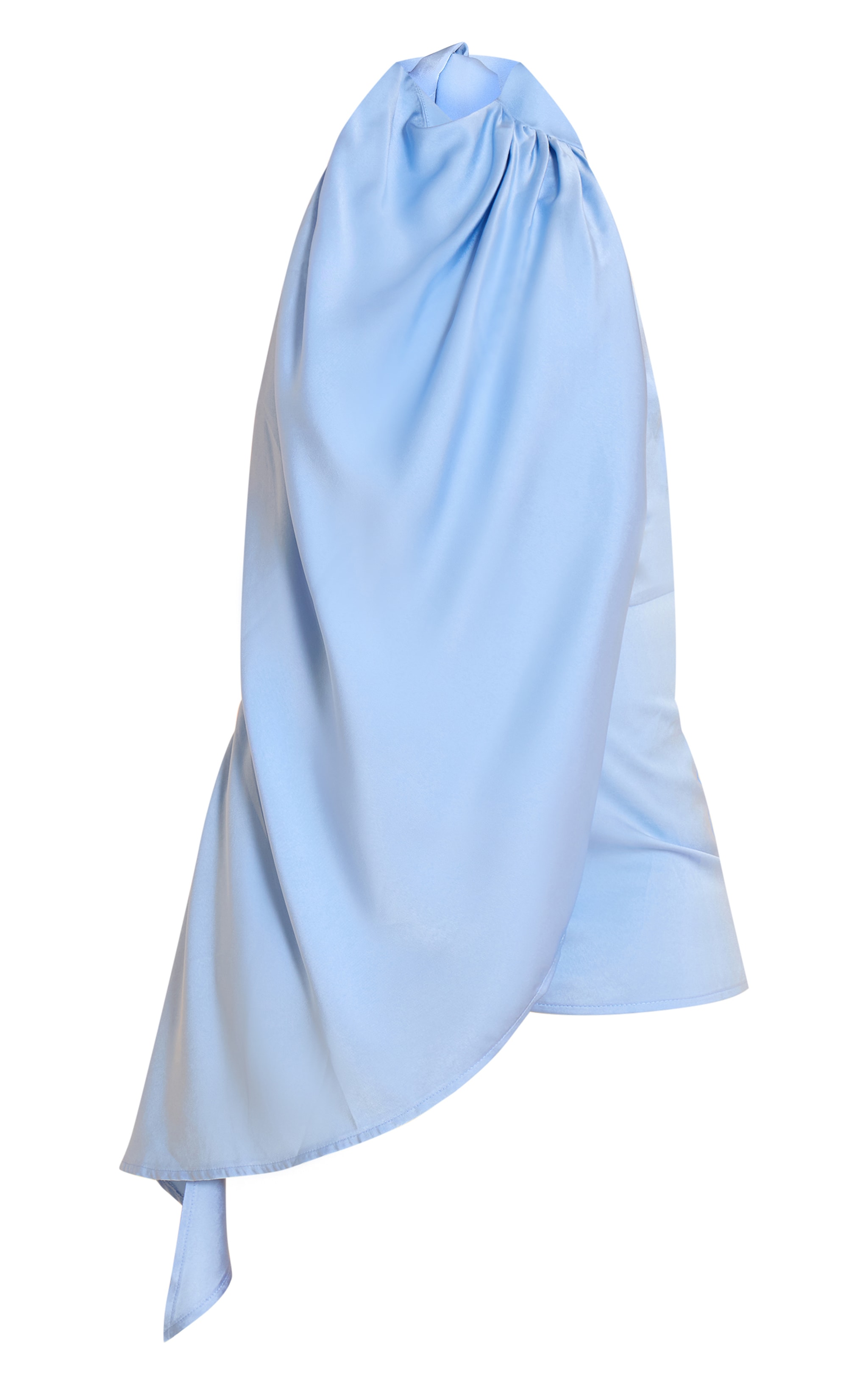 Blue Satin Halterneck Romper image 5