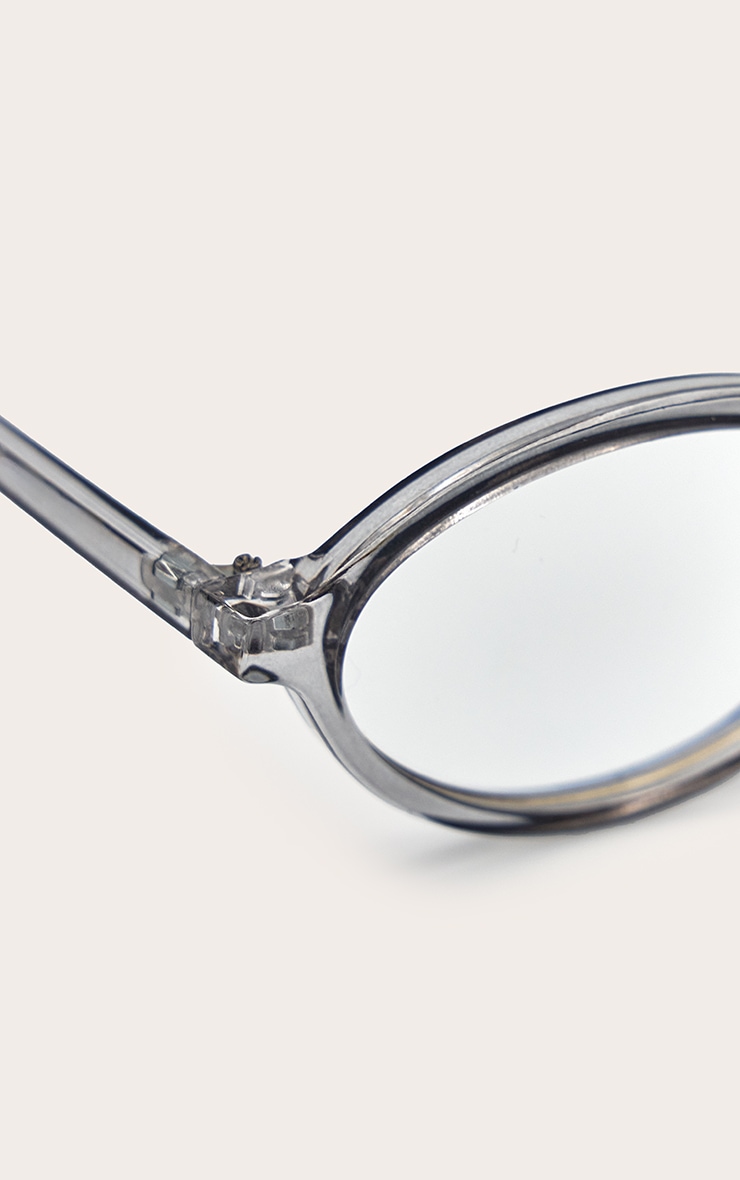 Grey  Round Blue Light Readers image 4