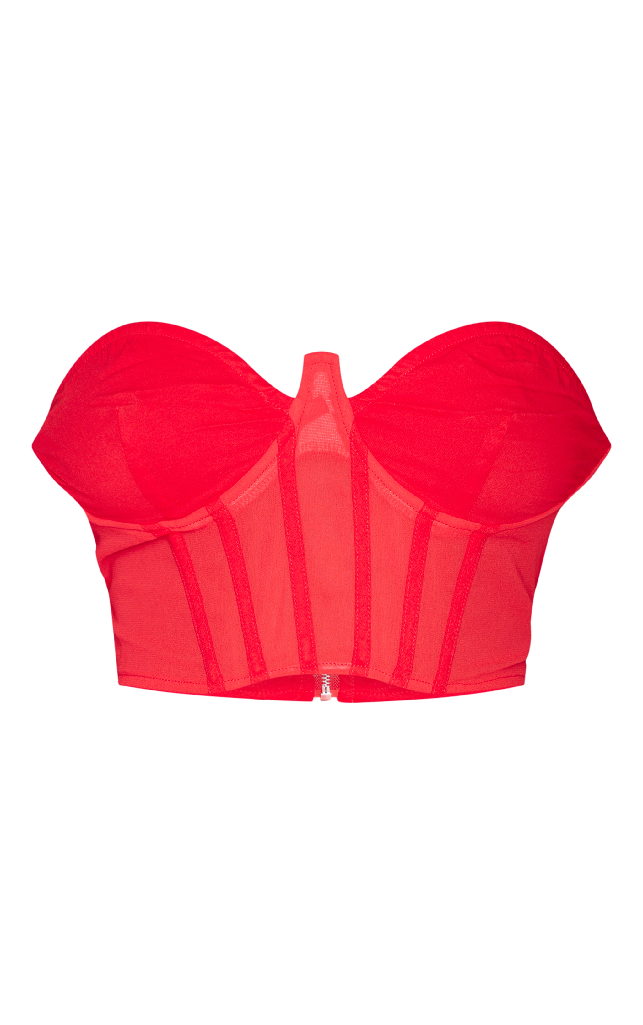 Shape Corset bustier en maille tissée rouge image 5