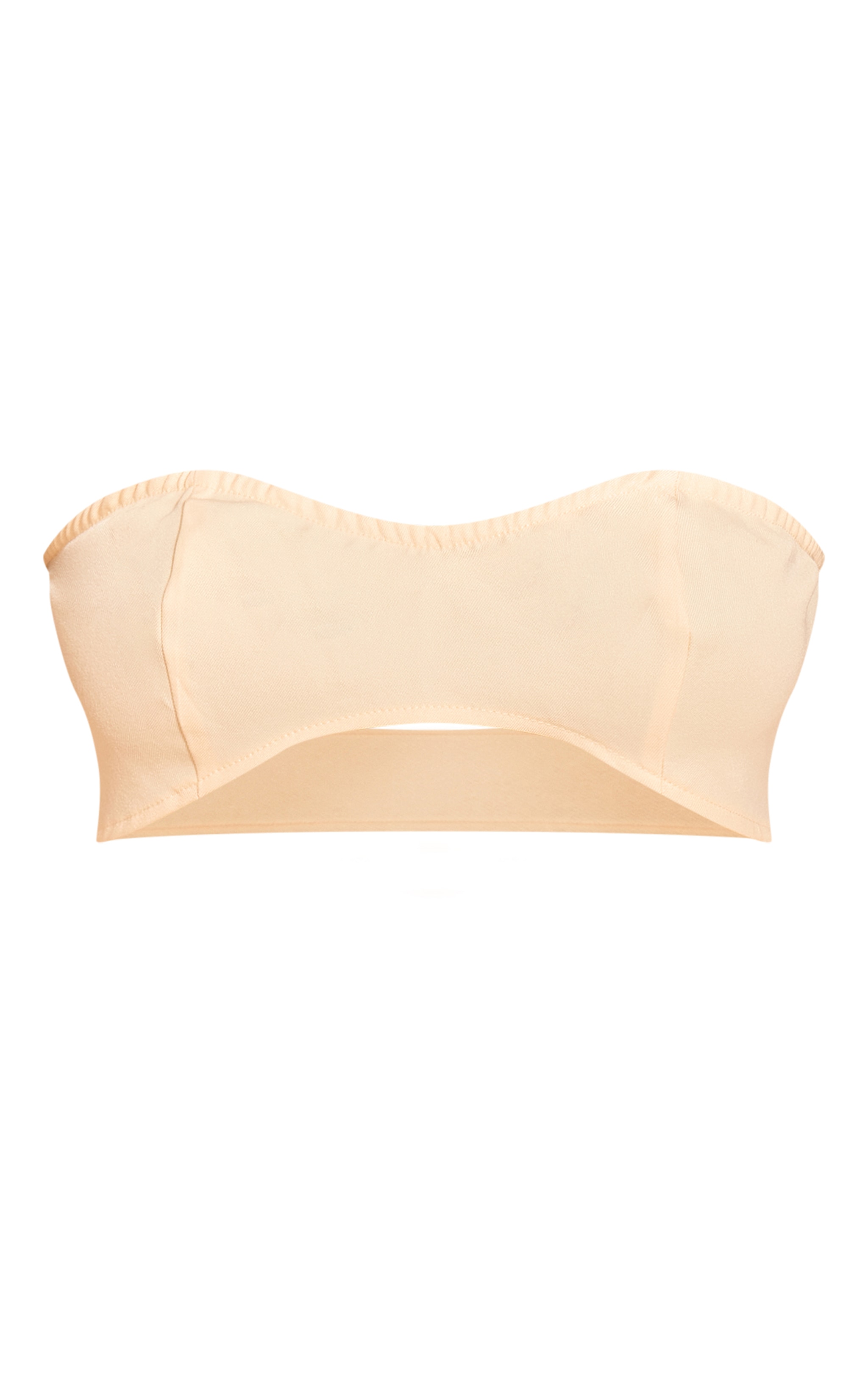 Butter Yellow Woven Tailored Bandeau Top image 5