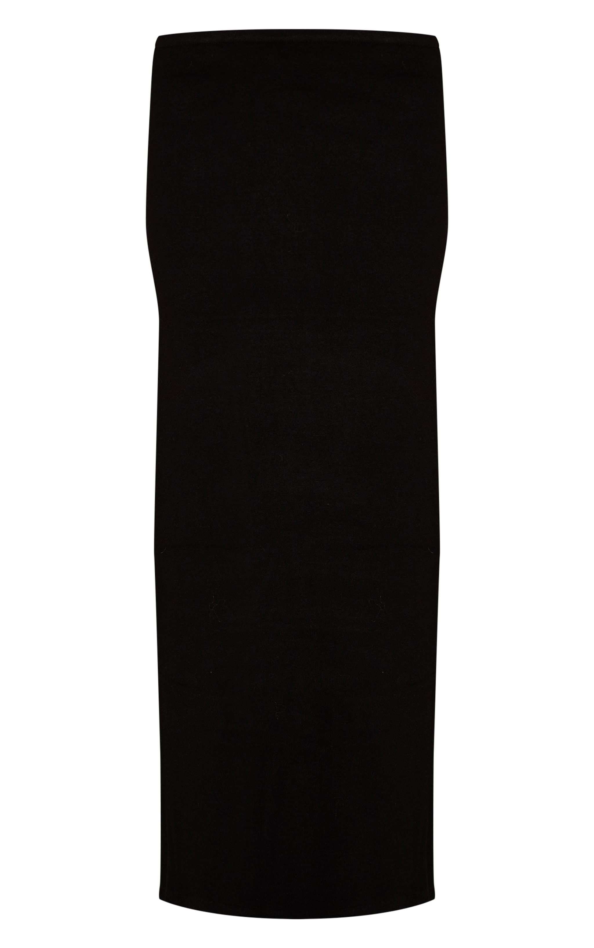 Black Knitted Maxi Skirt image 5