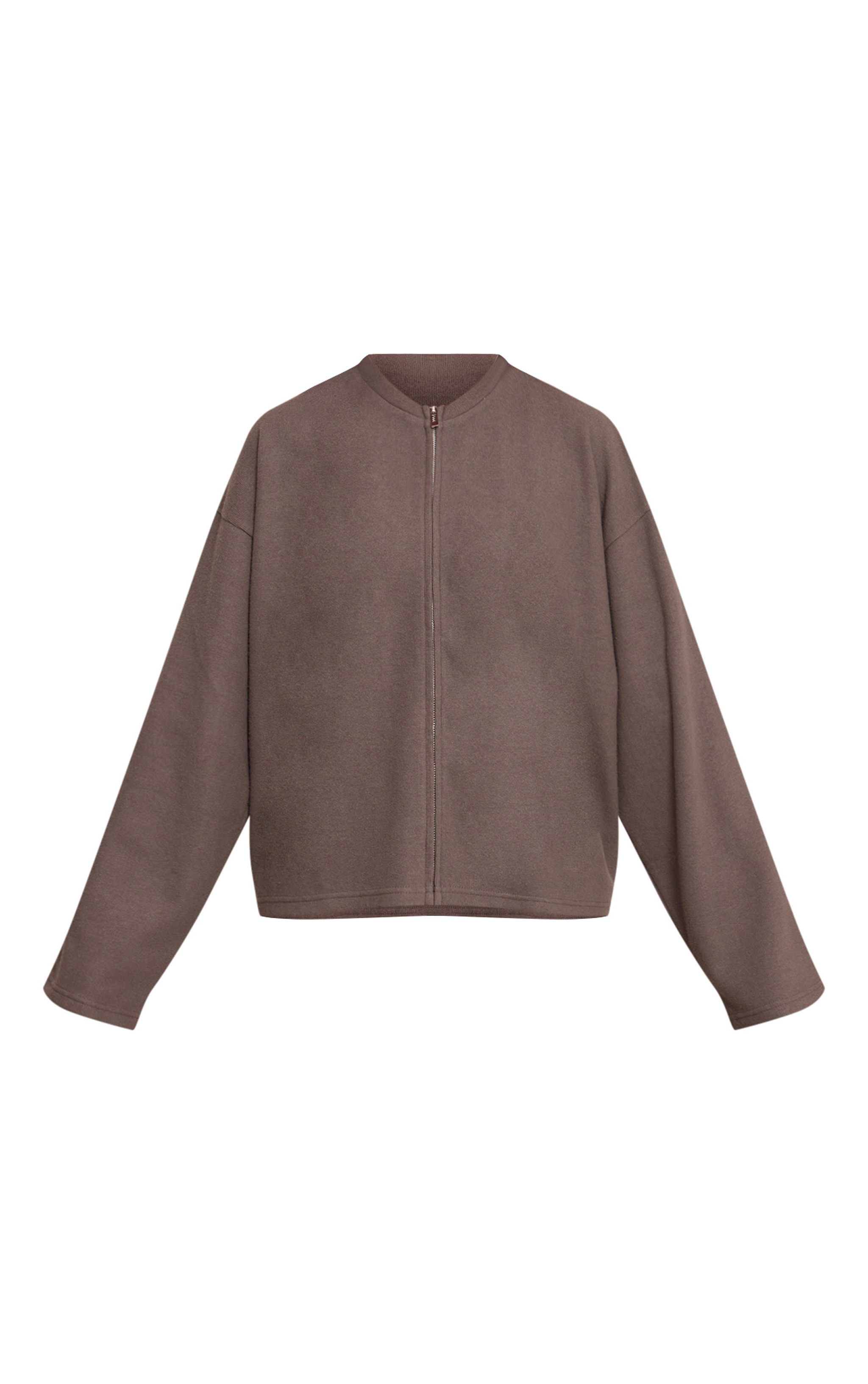 Charcoal Soft Touch Zip Through Sweatshirt image 5