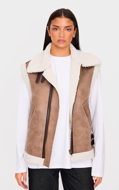 Brown Borg Buckle Gilet
