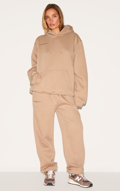 PRETTYLITTLETHING Mocha Established 2012 Track Pants