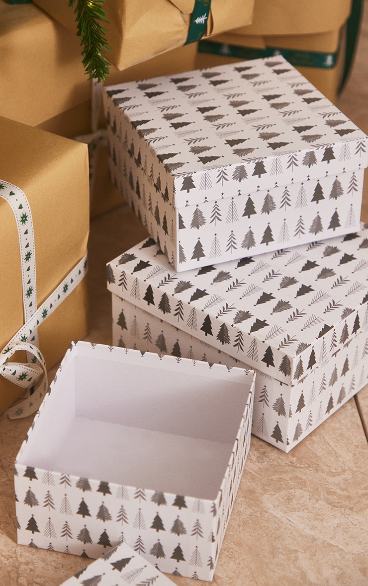 Christmas Tree Gift Boxes Set of 3 image 4