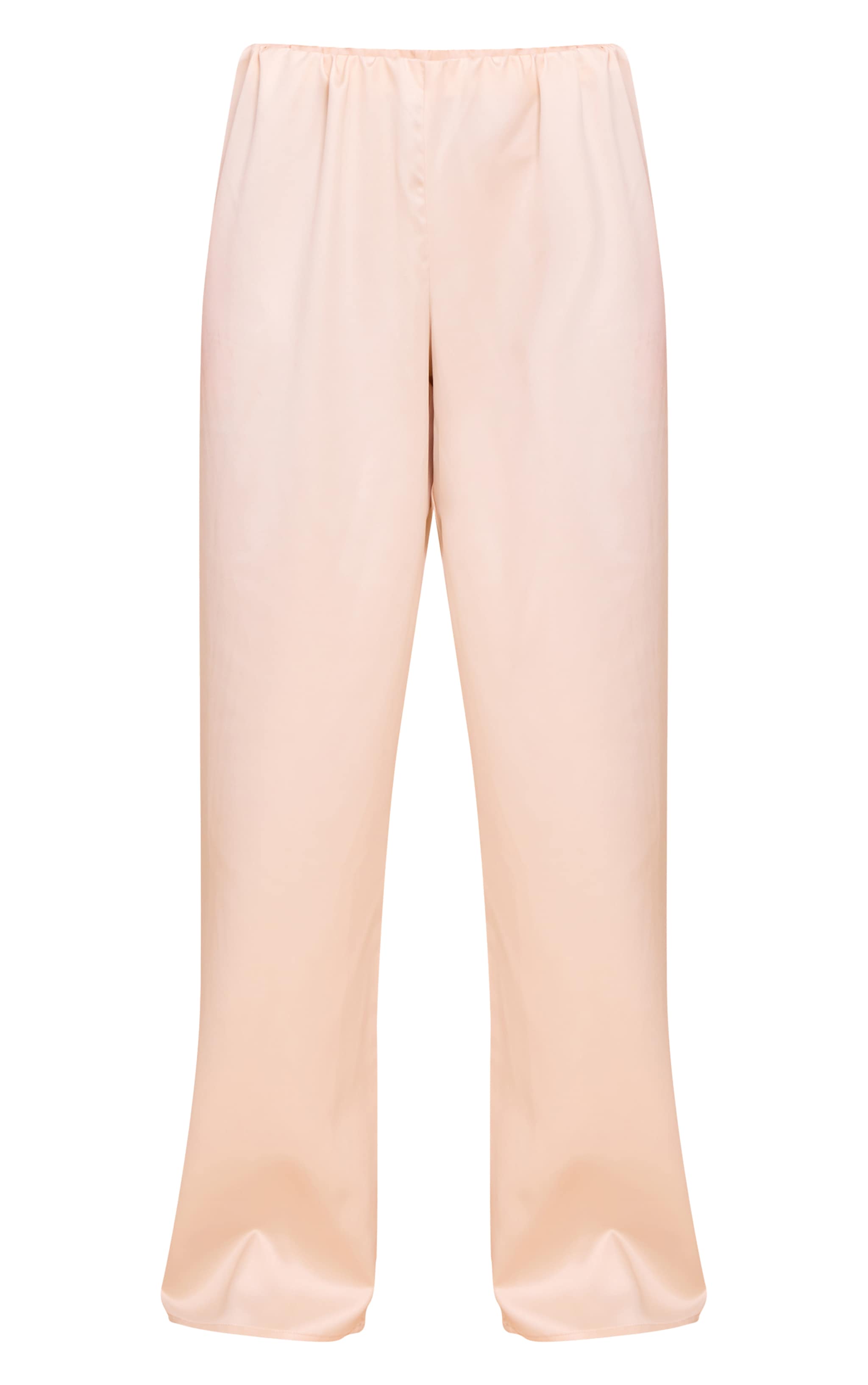 Petite Champagne Satin Wide Leg Pants image 5