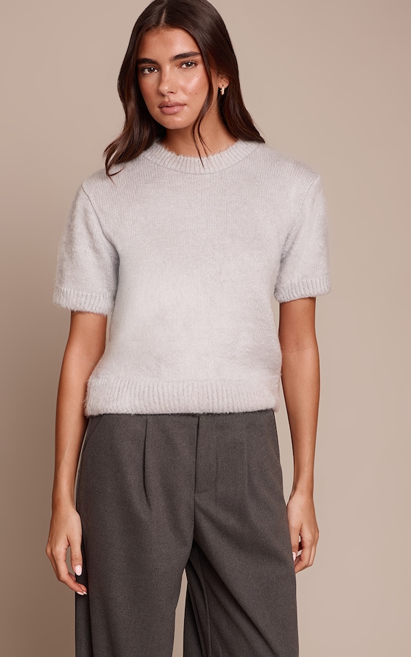  Soft Grey Brushed T-Shirt