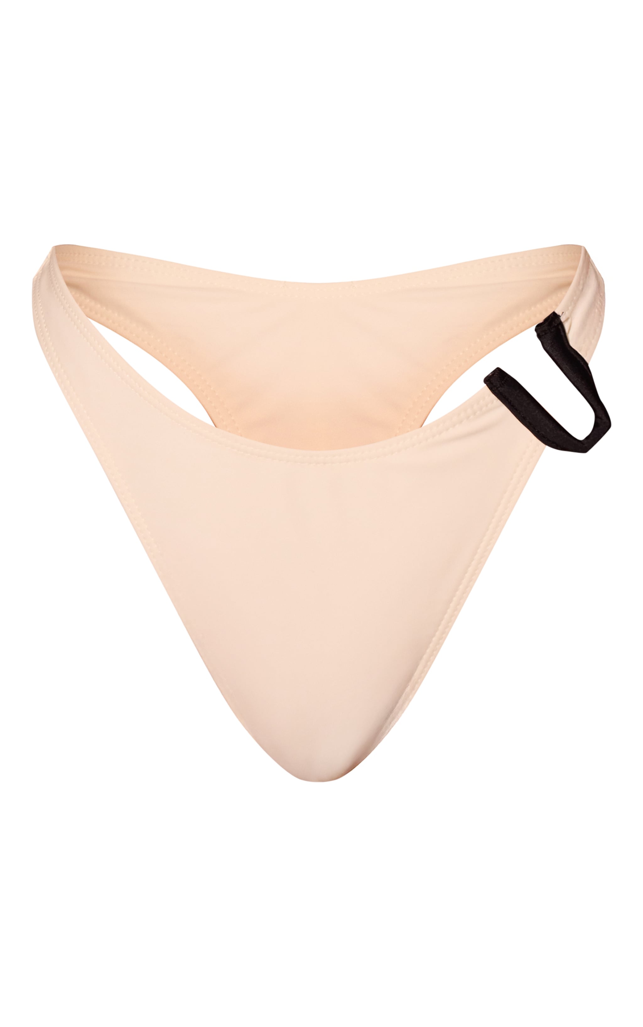 Cream Contrast U Bar Tanga Bikini Bottoms image 5