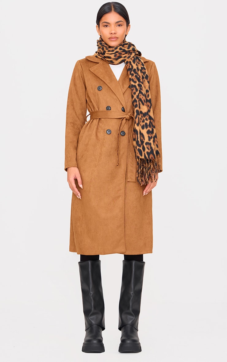 Zara faux suede trench top