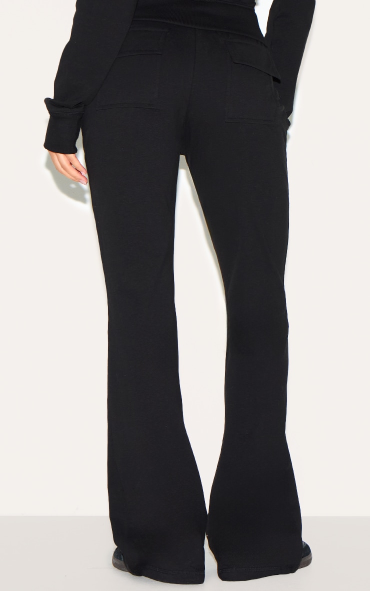 Petite Pantalon skinny flare noir à taille basse image 3