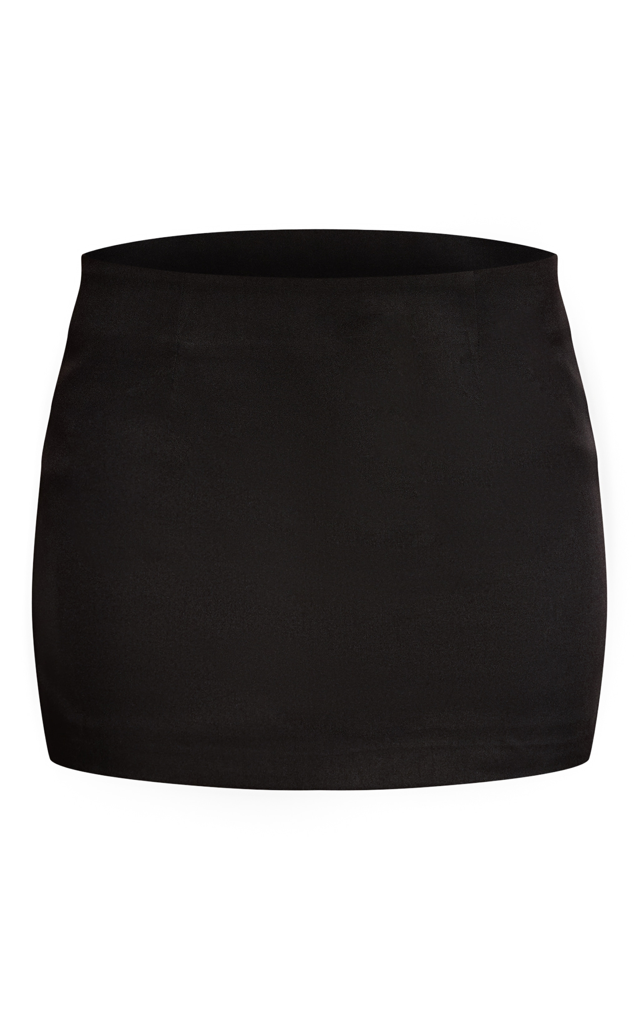 Mini-jupe de tailleur tissée noire image 6