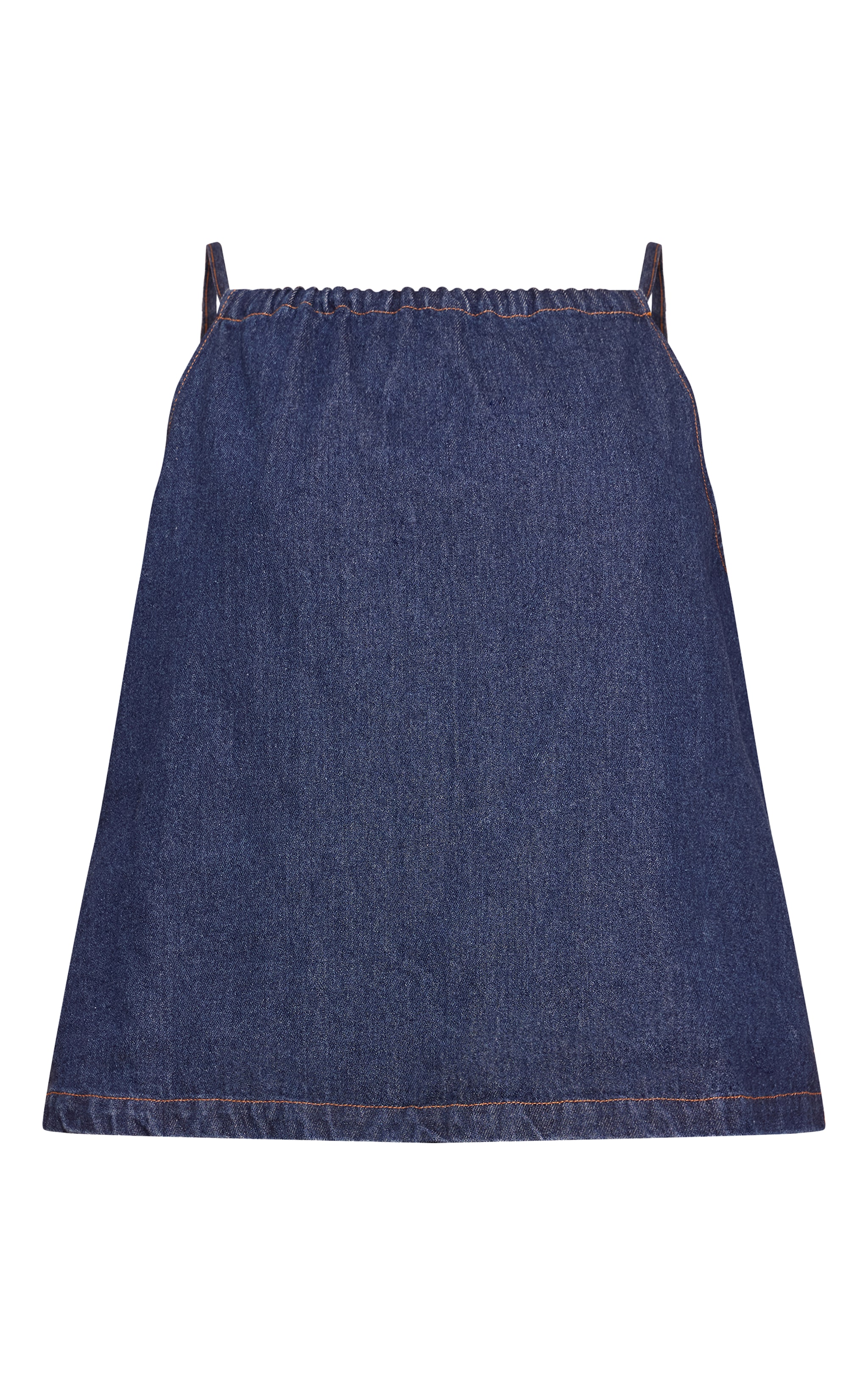 Tall Indigo Floaty Sleeveless Denim Top image 5