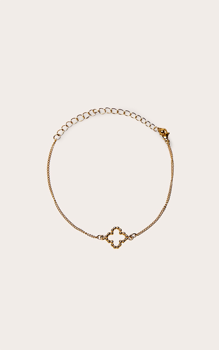 Gold Water Resistant Flower Bracelet image 3