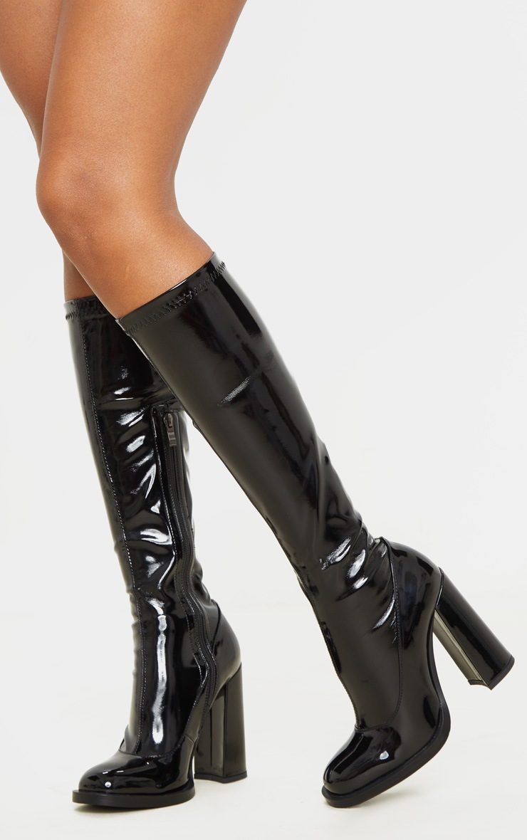 sock boots small heel