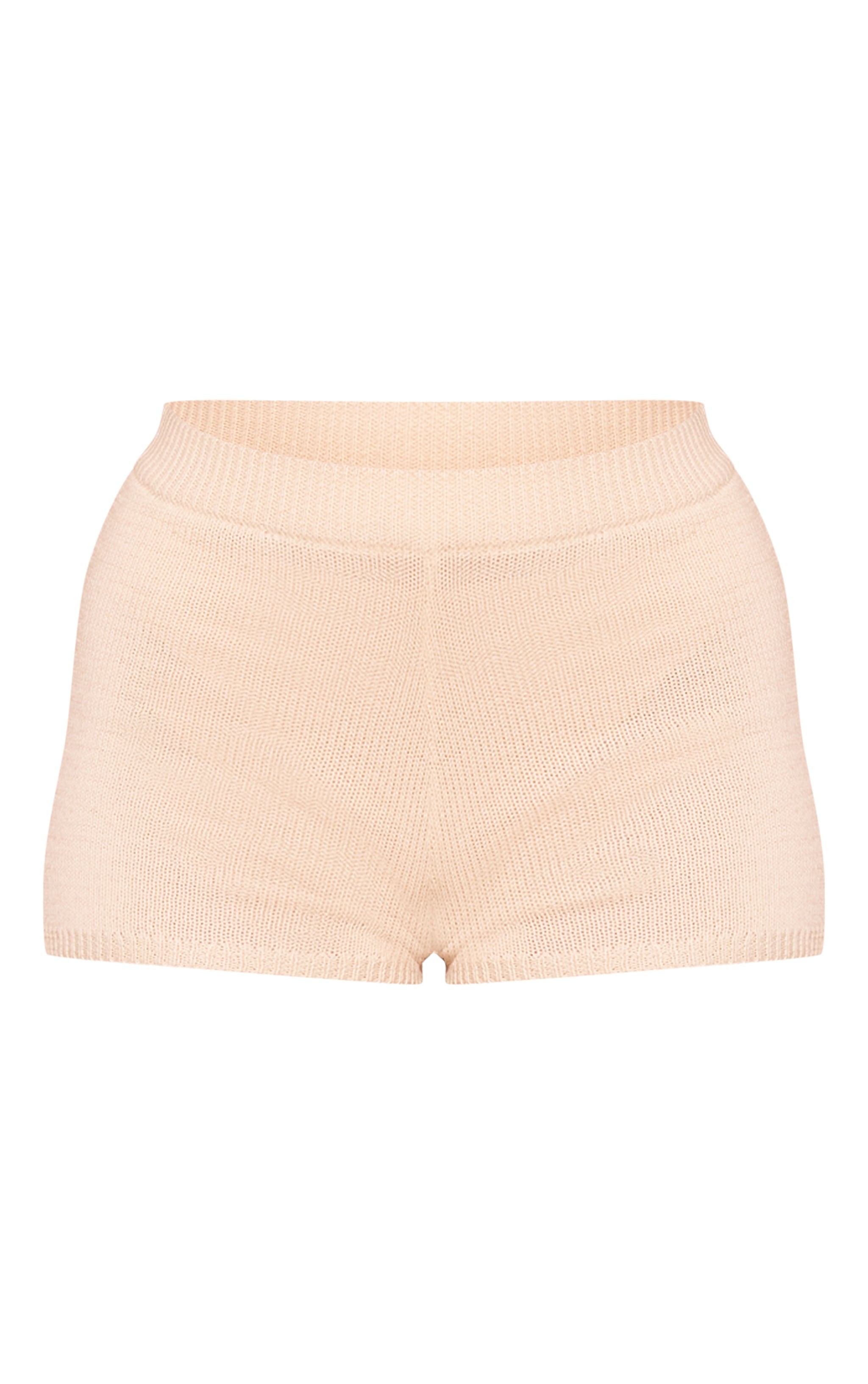 Sand Crochet Textured Knit Mini Shorts image 6