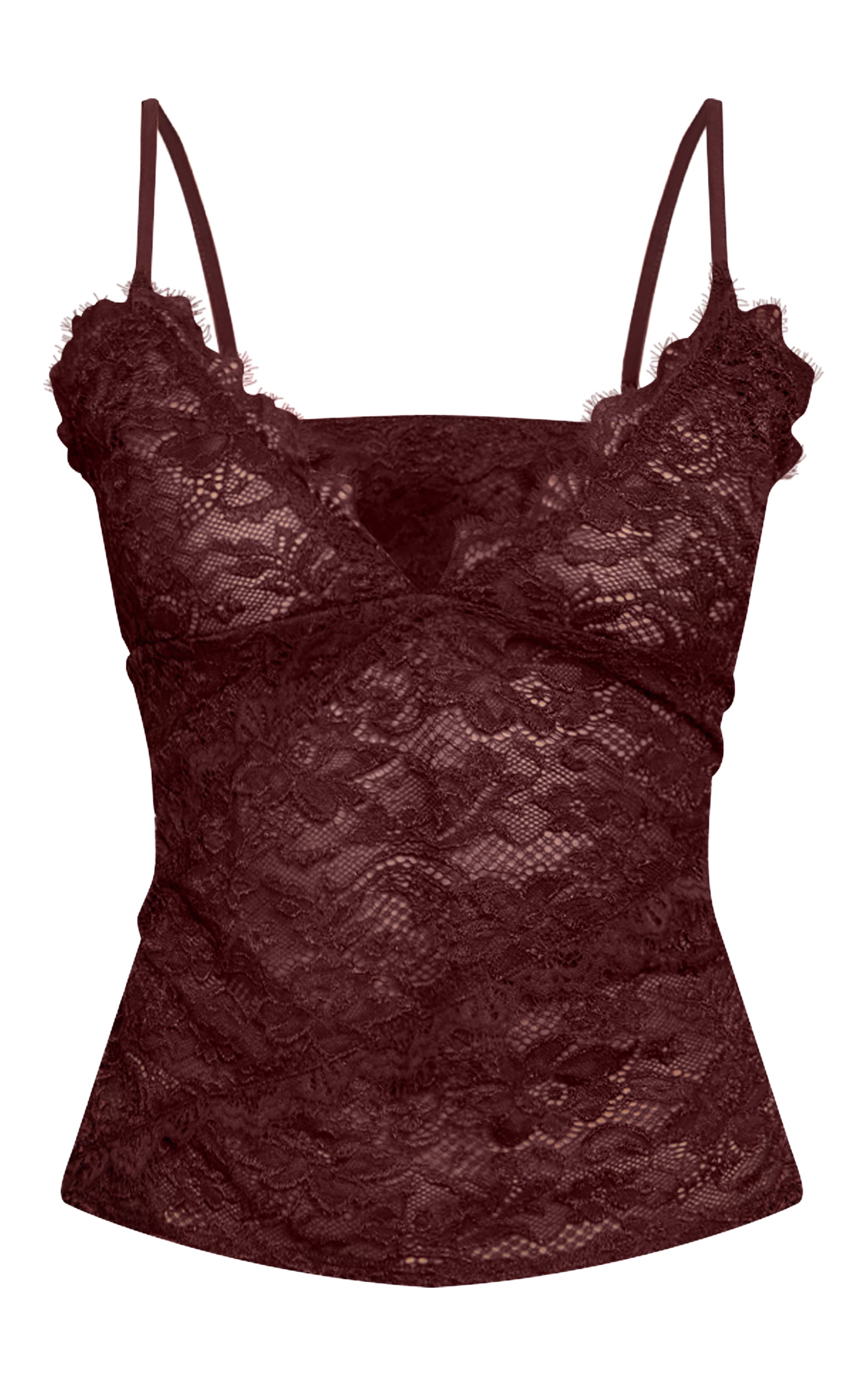 Petite Chocolate Lace Flowy Cami  image 5