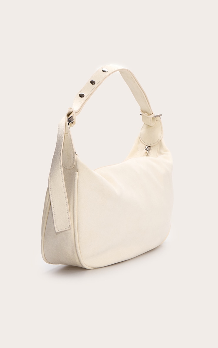 Butter Yellow Suede Oversized Slouchy Shoulder Bag image 3