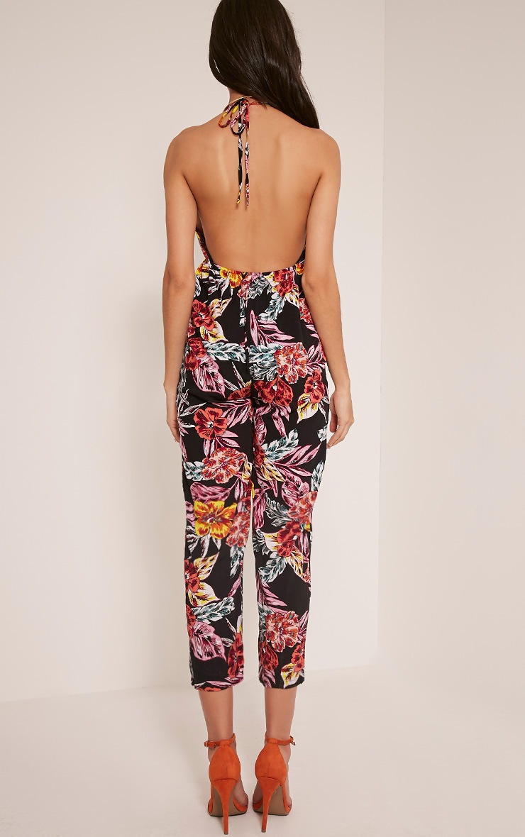 bright floral jumpsuit