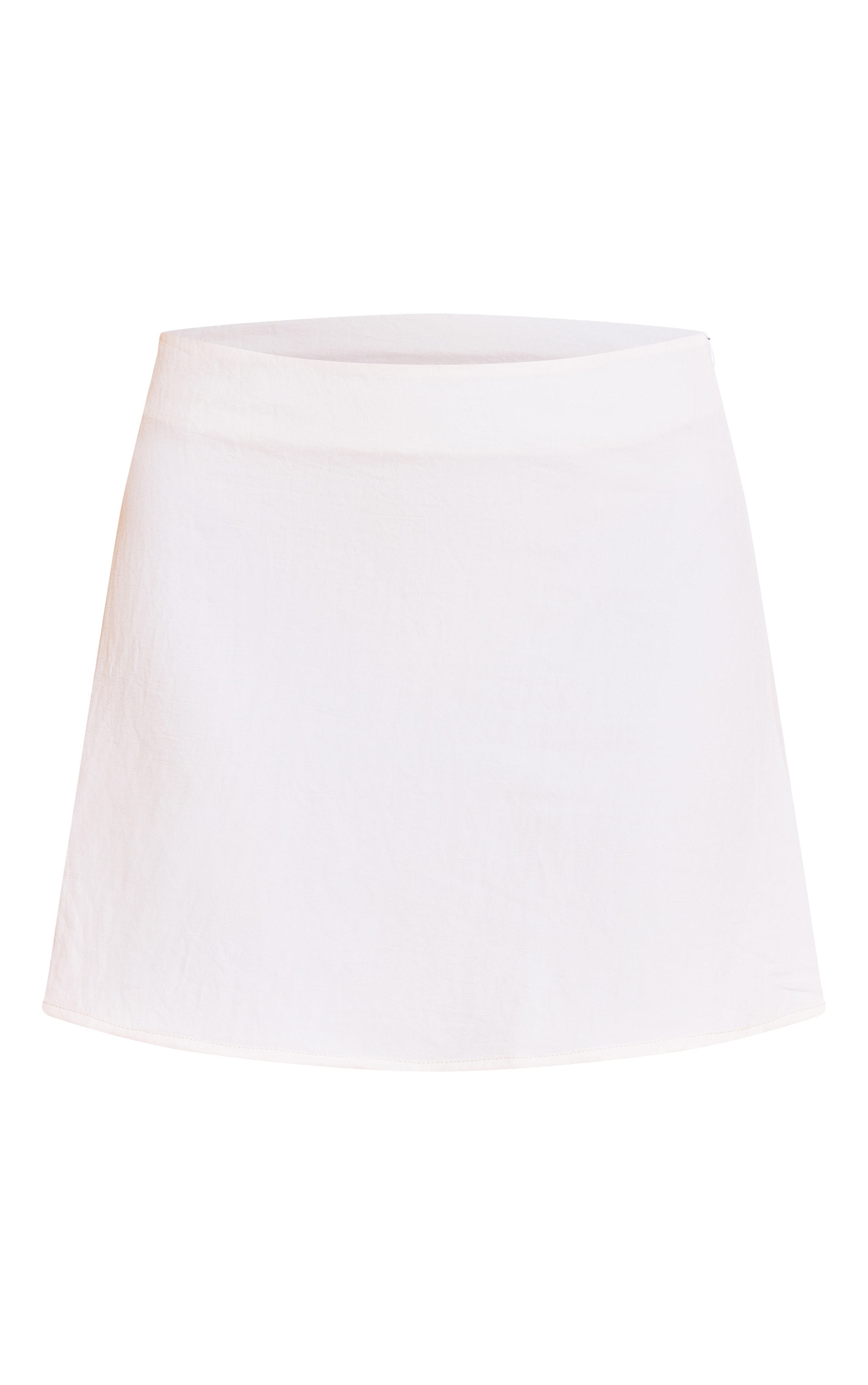  Cream Floaty Woven Mini Skirt image 6
