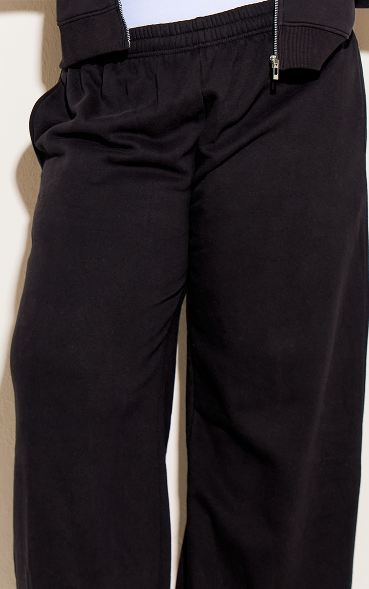 Plus Straight Leg Black Sweatpant image 4