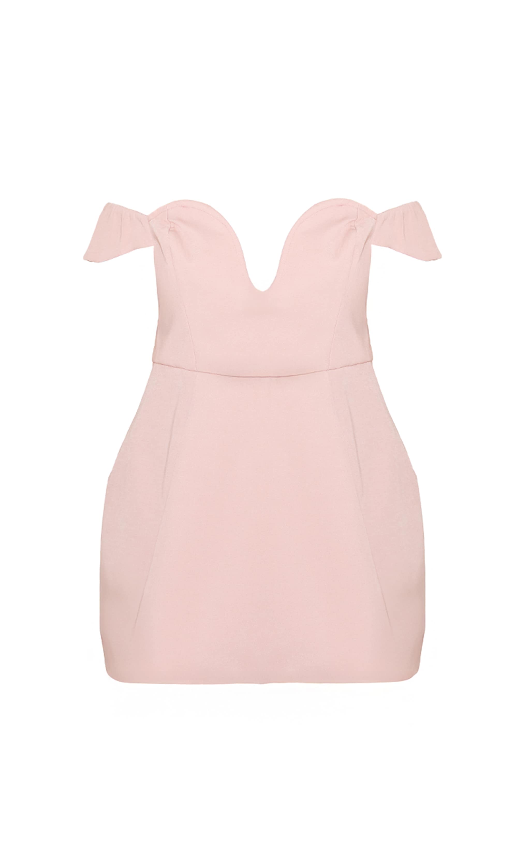 Plus Premium Pale Rose Wired Bardot Shift Dress image 5