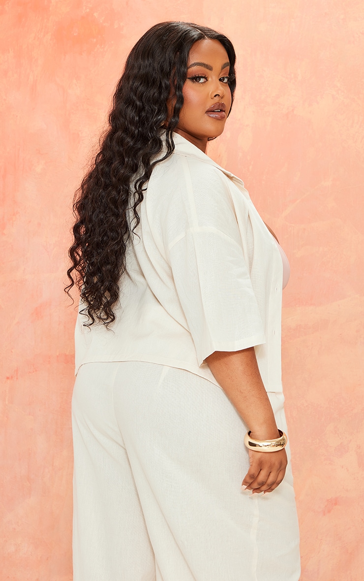 Robe Chemise Midi Oversize Madewell – Coton Crème, Manches Courtes, Femme XS