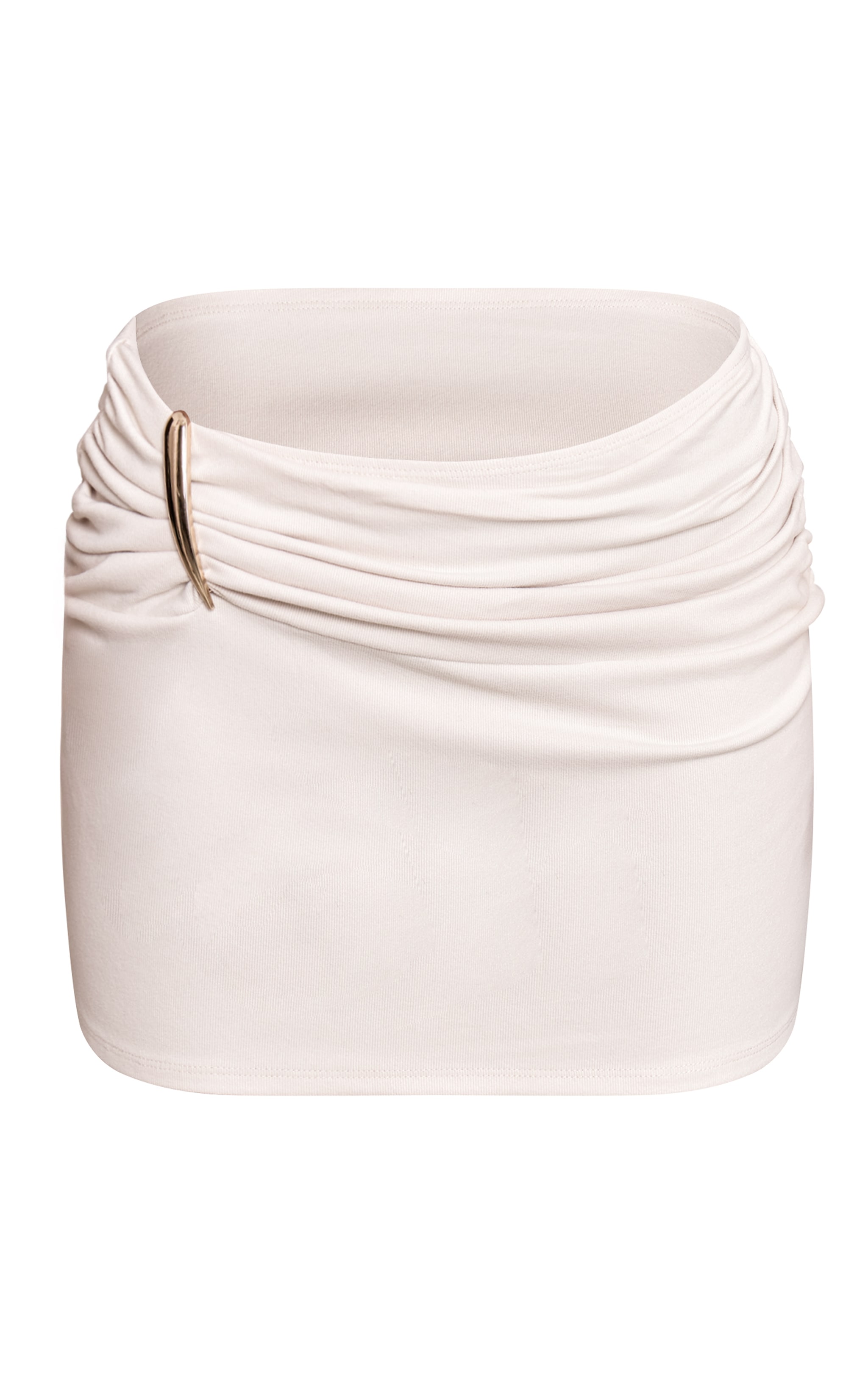 Petite Stone Trim Detail Ruched Mini Skirt image 6