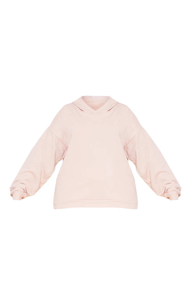 Plus Deep Nude Oversized Hoodie image 3