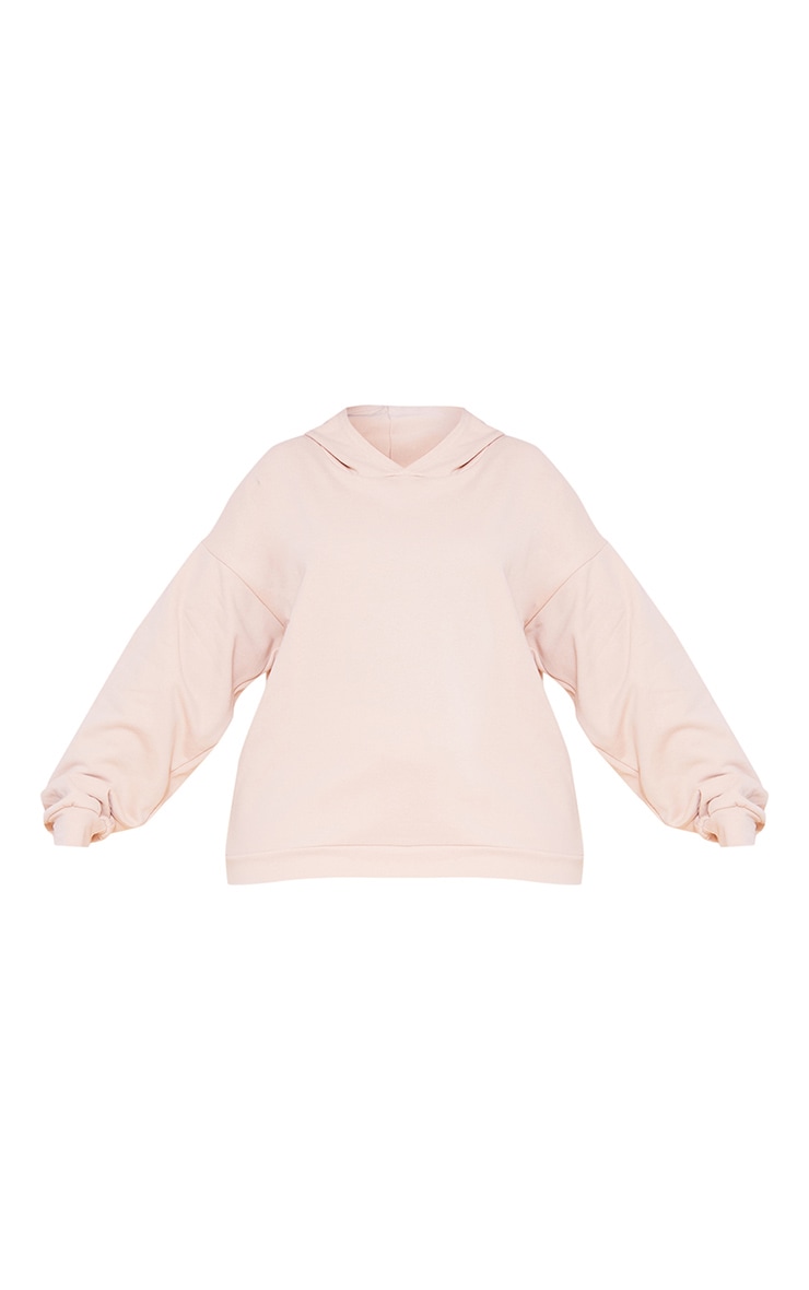 Plus Hoodie oversize nude foncé image 3