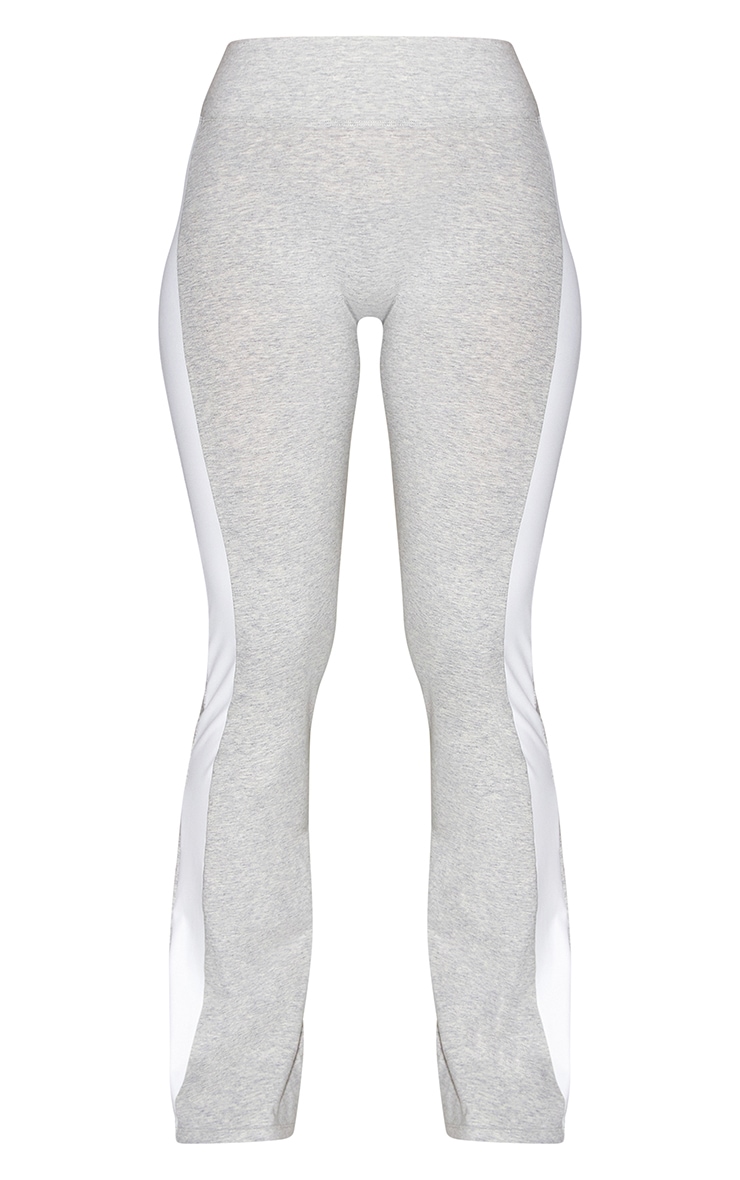 Ash Grey Sculpt Contrast Panel Yoga Pants image 5