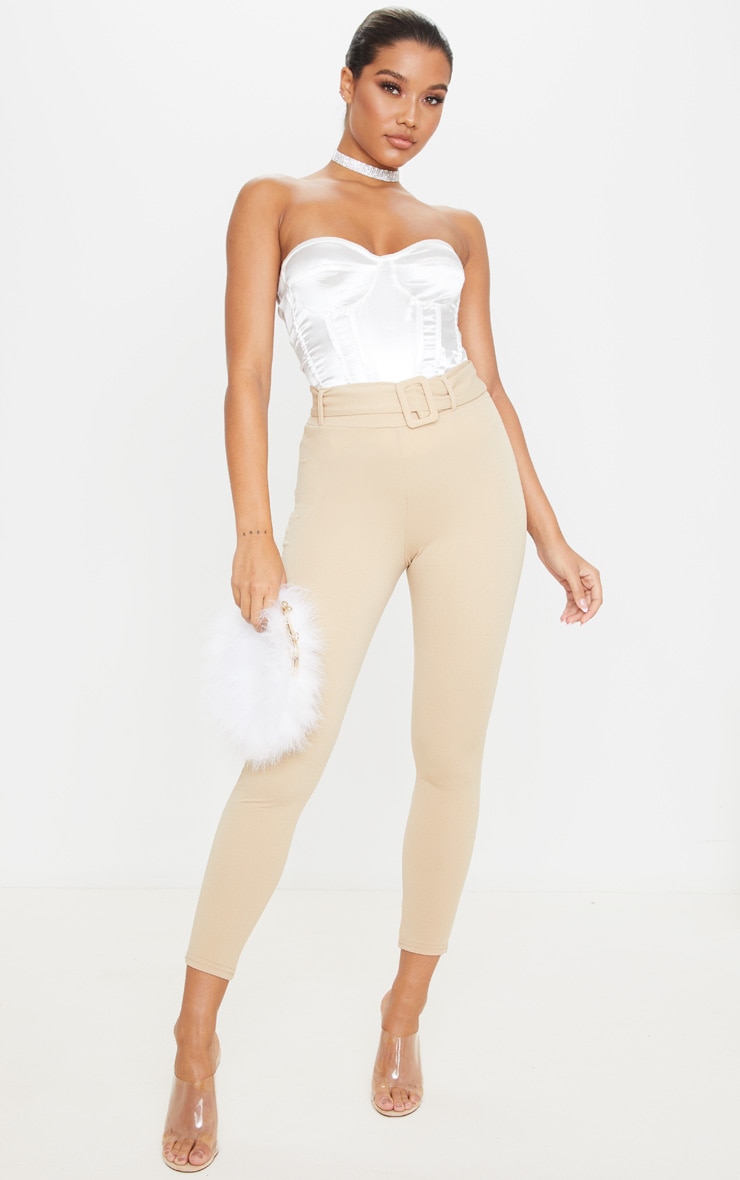 Stone Belted Skinny Pants