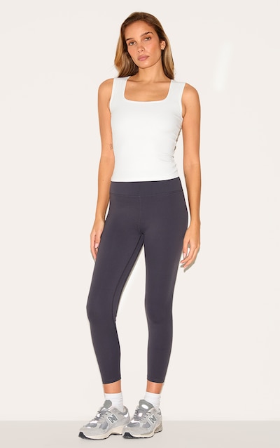 Legging de sport court en Sculpt gris anthracite