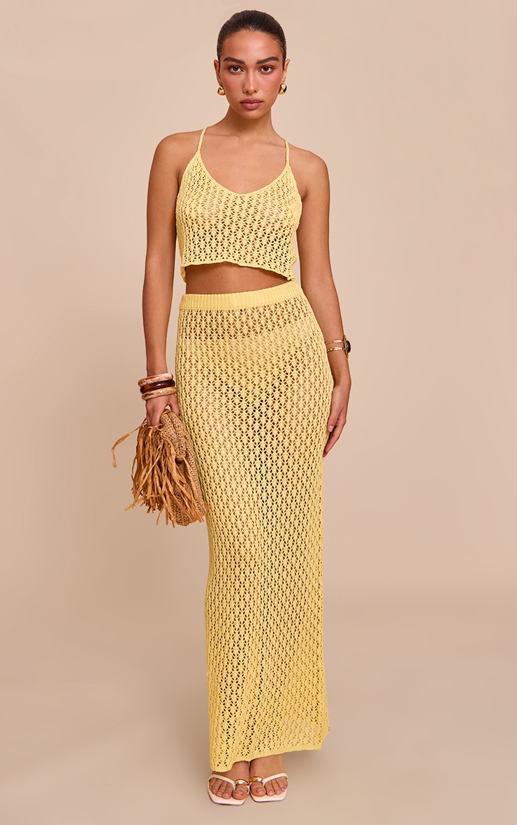 【SPERONE】Crochet Skirt Mika Low Rise Crochet Maxi Skirt - White – Peppermayo Canada