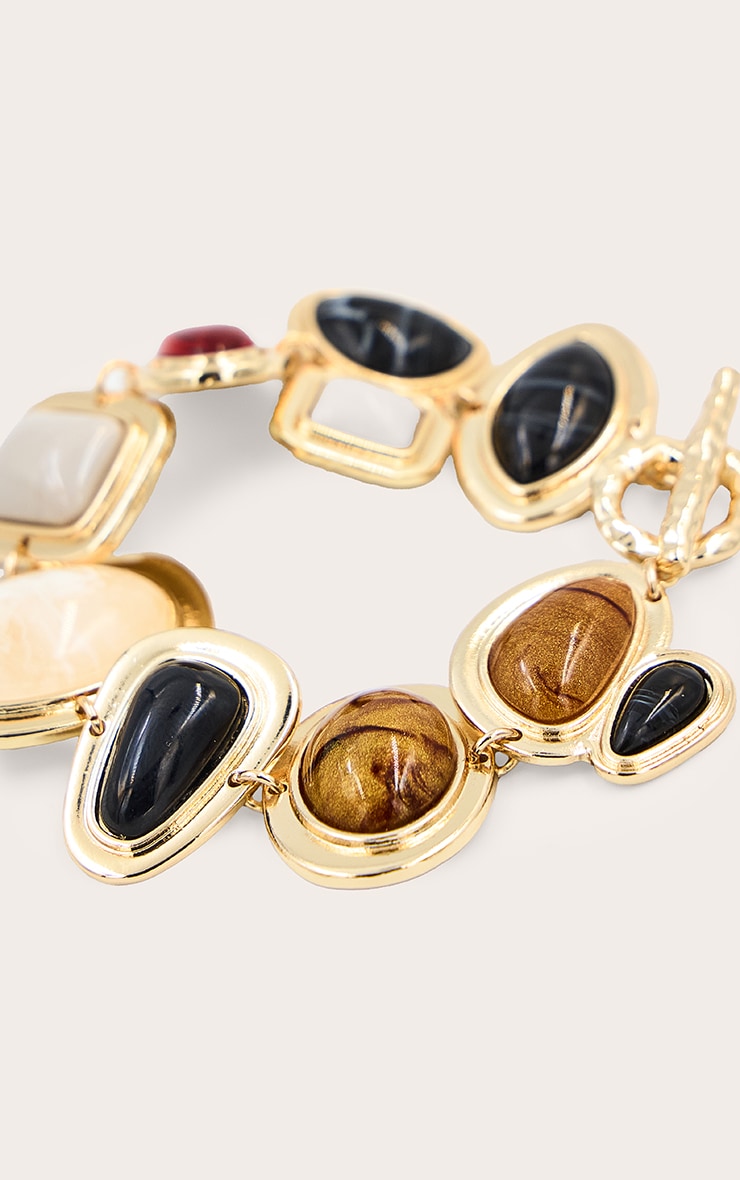 Gold Multi Gem Bracelet image 3