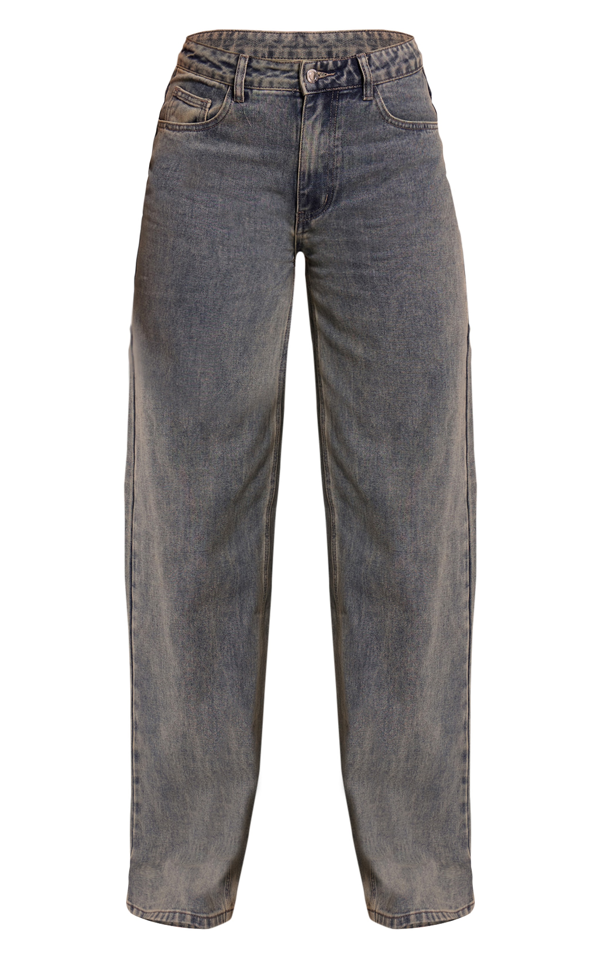 Tall Vintage Washed Mid Rise Wide Leg Jeans image 5
