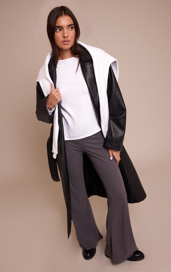 Charcoal Ultra Soft Flared Leg Pant